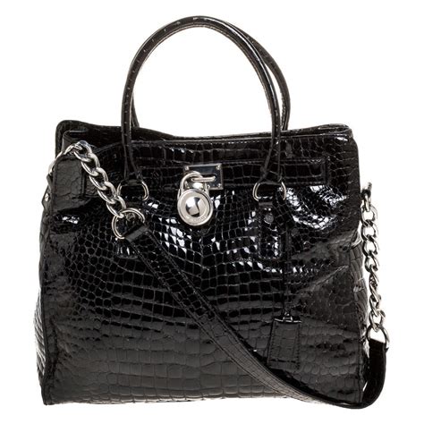 michael kors black crocodile bag|michael kors ausverkauf.